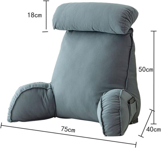 Bedside Sofa Pillow Backrest,Large Adult Bed Rest Pillows Back Support,Cute Reading Pillow for Bed Adult,Unmatched Support Bed Rest Sit Up Pillow Support While Reading,Watching TV