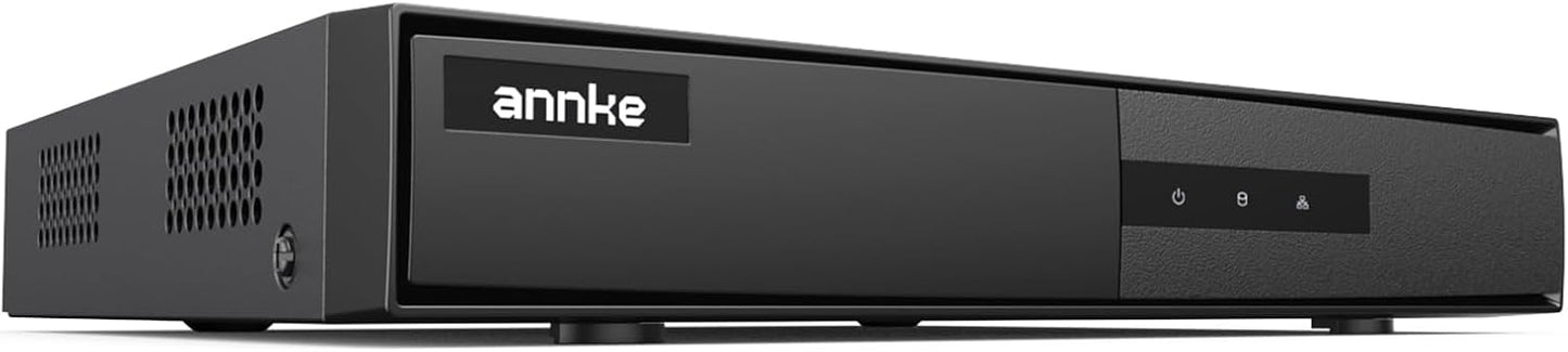 ANNKE 8 Channel DVR for Security Camera, 3K Lite Hybrid 5-in-1 CCTV Digital Video Recorder, Supports 8CH TVI/AHD/CVI/CVBS Analog and 2CH IP Cameras, 24/7 Video Recording for Home Surveillance, NO HDD