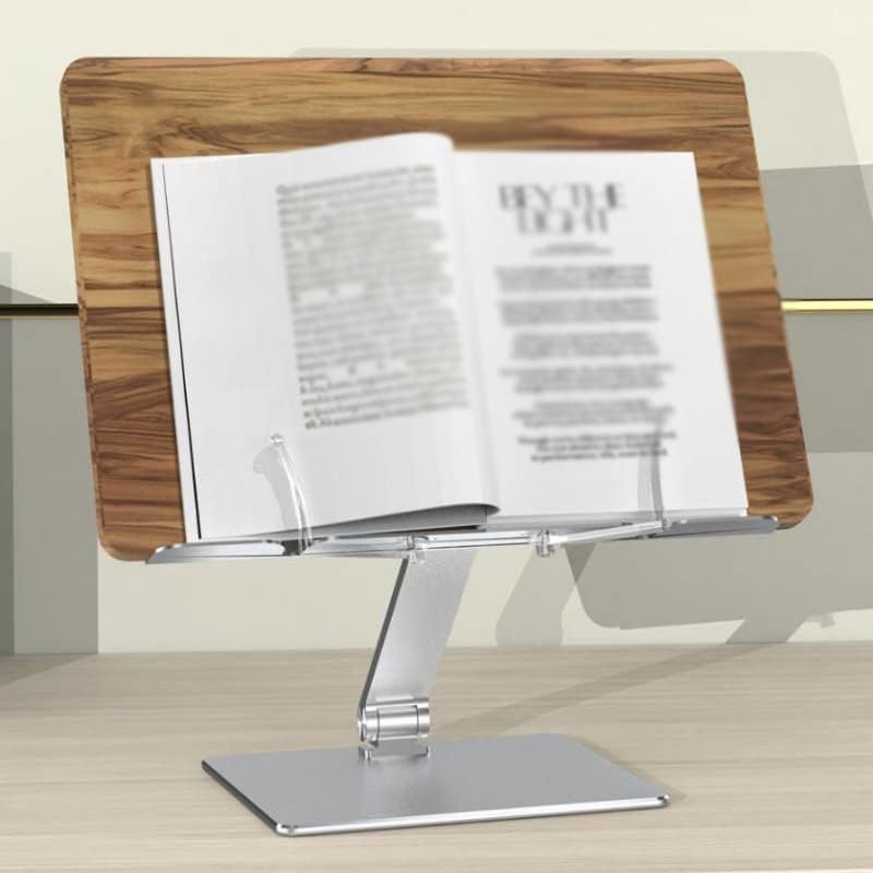 Adjustable Height Angle Reading Stand Aluminum Alloy Wooden Textbook for Big Heavy Books