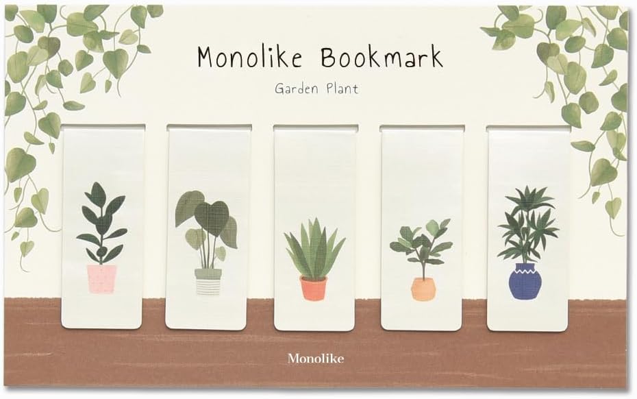 Monolike Magnetic Bookmarks Garden Plant, Set of 5