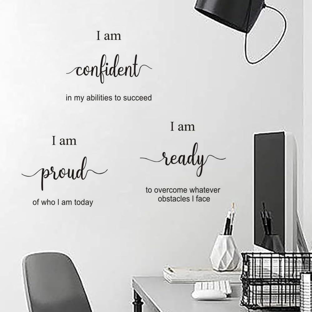 Inspirational Decals Motivational Art Stickers for Office, Bedroom, Living Room, Home - Positive Quotes Sayings Wall Decor