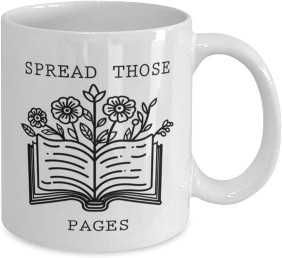 Generic Spread those pages mug. Smut Readers Mug, Funny Reading Mug, Spicy Book Club, Spicy Book Lovers Mug, Smut Reader Gift, Spicy Book Gift, Funny Bookish Gift, 11oz, White