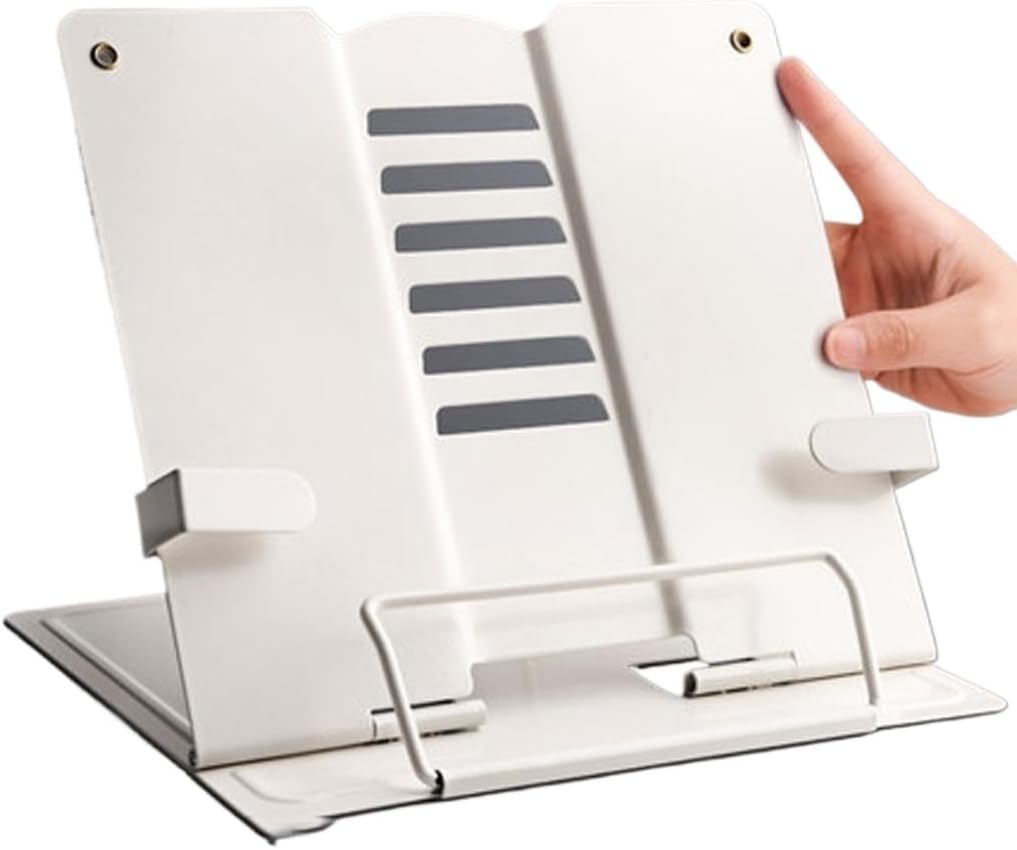 Adjustable Portable Metal Reading Book Holder Support Document Shelf Bookstand Tablet Music Score Stand