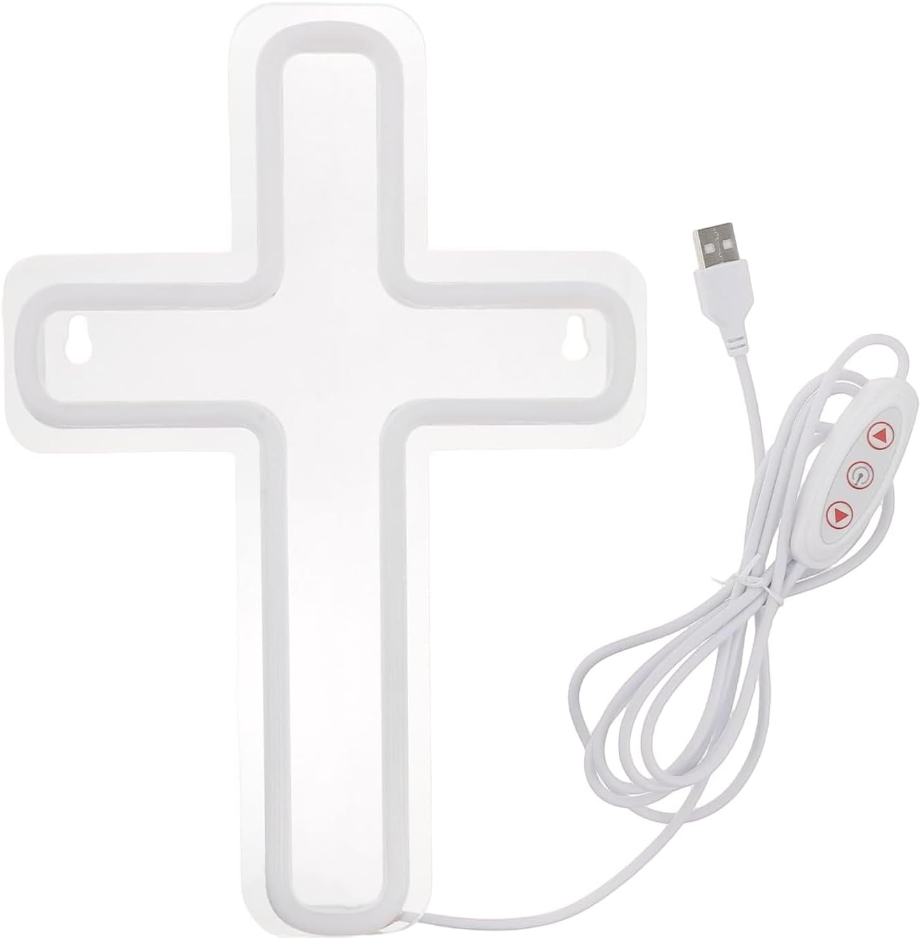 Cross Neon Sign | Religious Light Sign | Christian LED Atmosphere Light | for Homeowners Home Apartment Living Room Bedroom Office Entryway Bar Gatherings Meditation Wedding