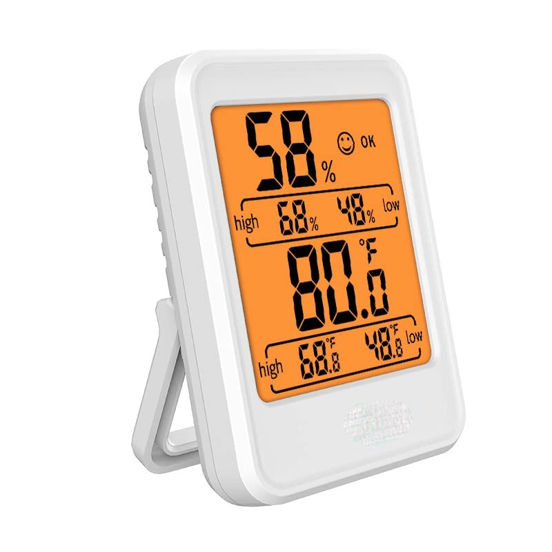 Indoor Hygrograph Backlight Hygrometer Digital Household Temperature Meter Weather Station(E)