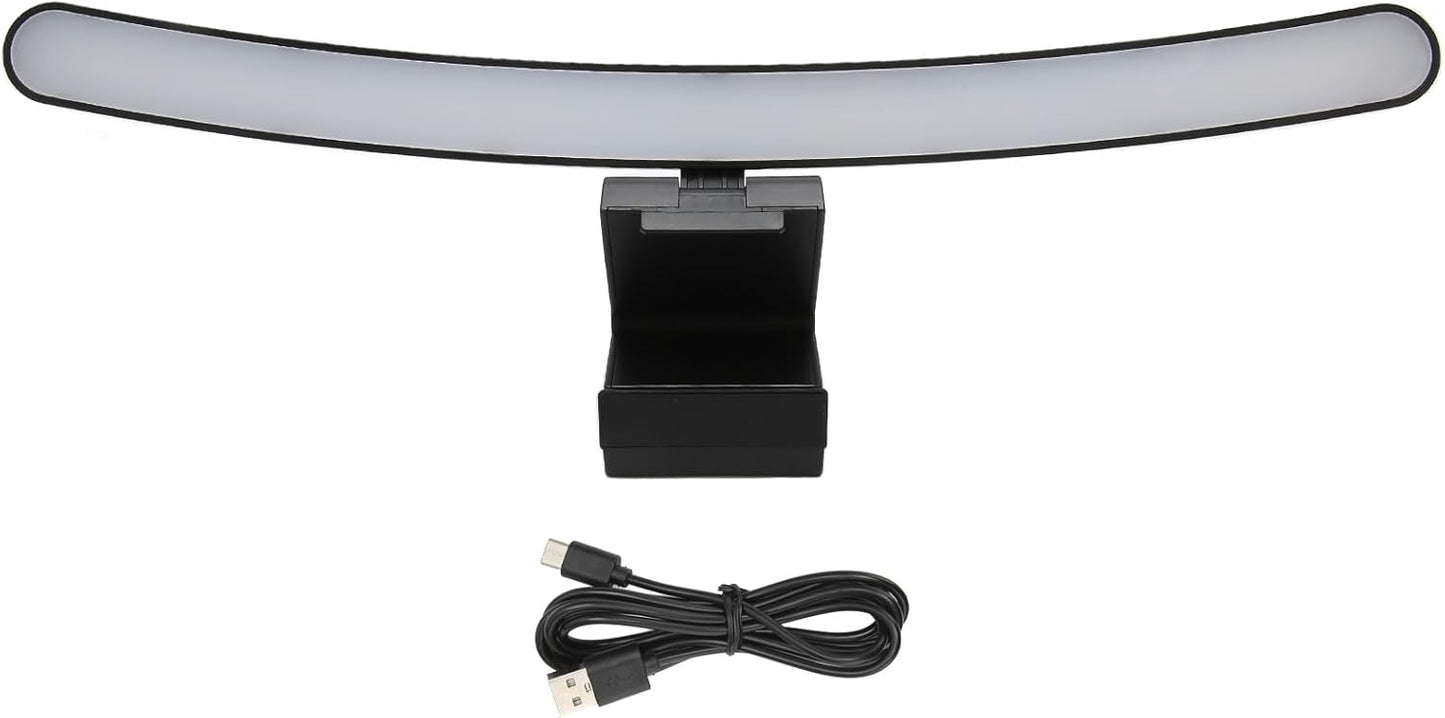 Curved Monitor Light Bar for Curved Monitor, Computer Monitor Lamp Bar with 3 Color Temperature Modes Stepless Dimming, Touch Control Computer Screen Lamp, for Work and Office