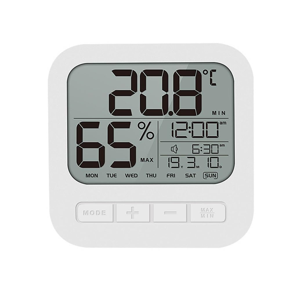 Household Electronic Thermometer Indoor Room Temperature and Humidity Meter Bracket Wall Mounted