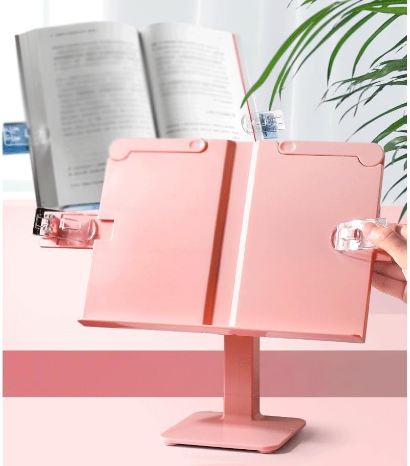 Adjustable Lifting Reading Rack, Primary School Student Book Clip Holder, Shelf