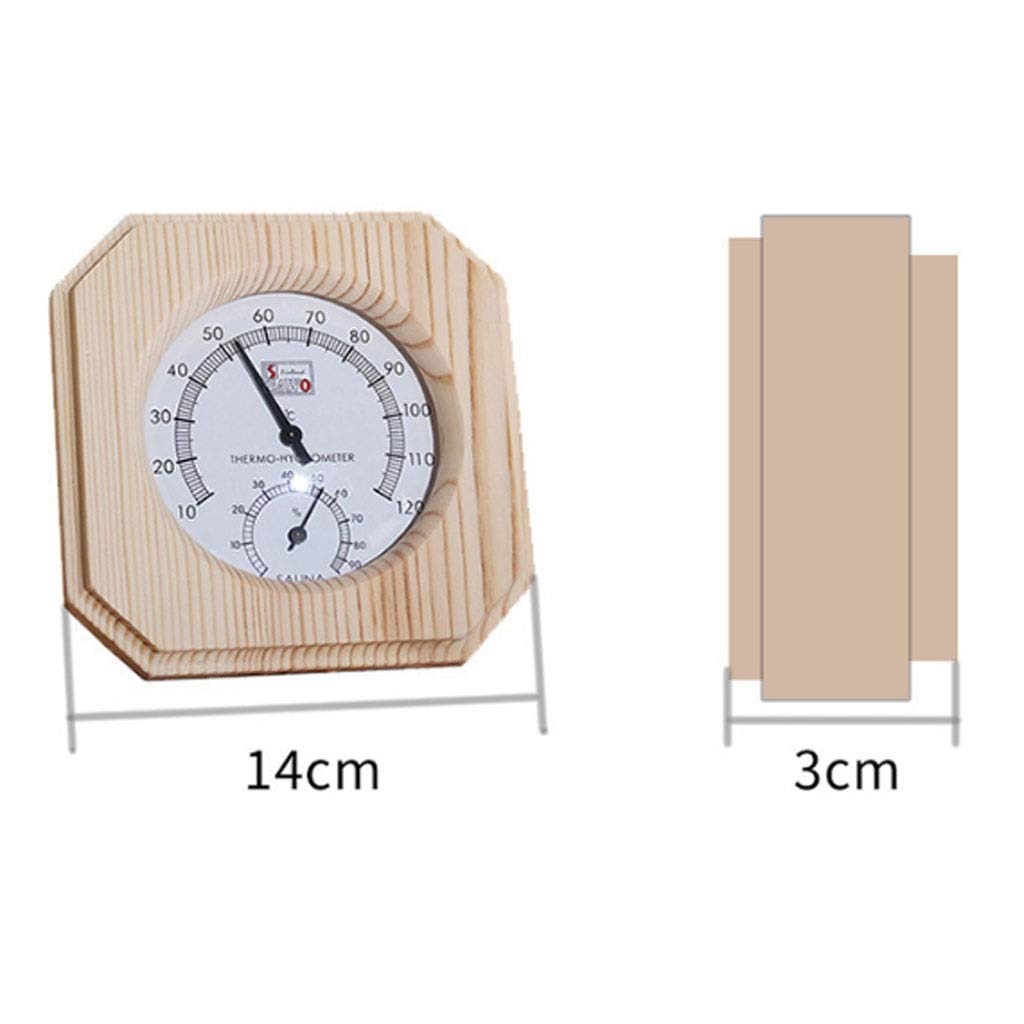 Room Thermometer - Sauna Temperature Table Wood Accessories