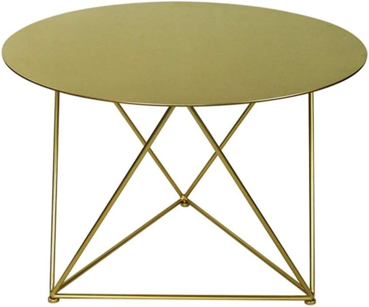 Side Table 19inch Metal Side/End Table Round Balcony Leisure Coffee Table Bedside Table for Indoor/Outdoor/Reading/Drinking Tea Corner Table