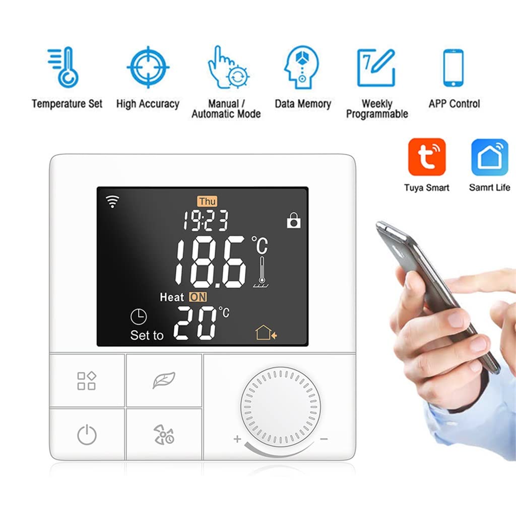 Tuya Thermostat Floor Heating Boiler Warm Temperature Regulator Smart Life Home Control(Water Heating)