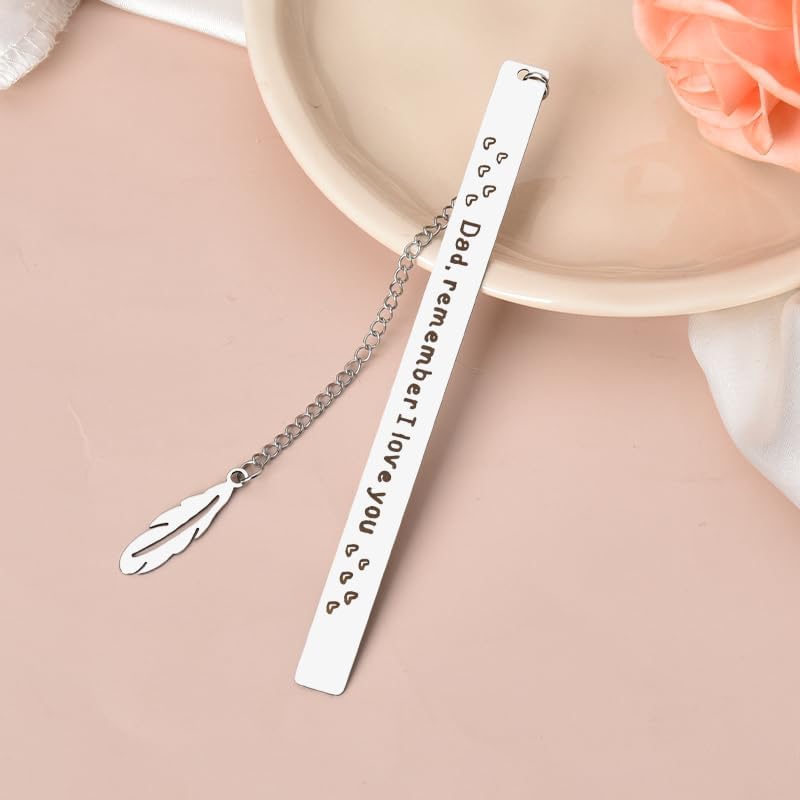 Fathers Day Gifts for Dad from Son Dad Bookmark from Daughter I Love You Dad Birthday Gift Ideas Dad Reading Gifts for Dad on Wedding Day Daddy Keepsake Dad Engraved Gifts Retirement Gifts for My Dad