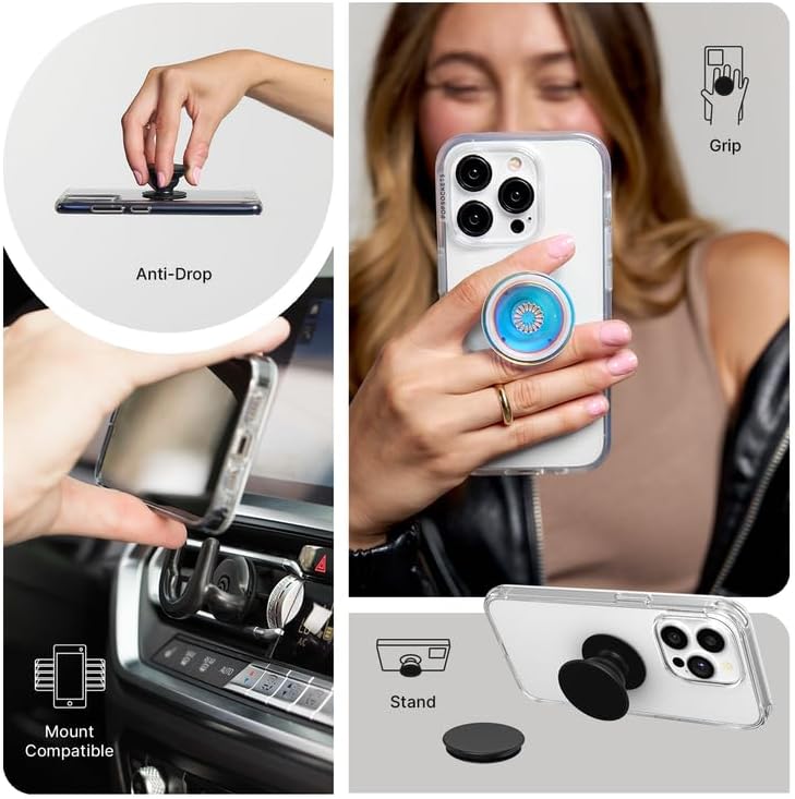 PopSockets Adhesive Phone Grip, Holder, Phone Stand, Butterfly - Whisper Moth