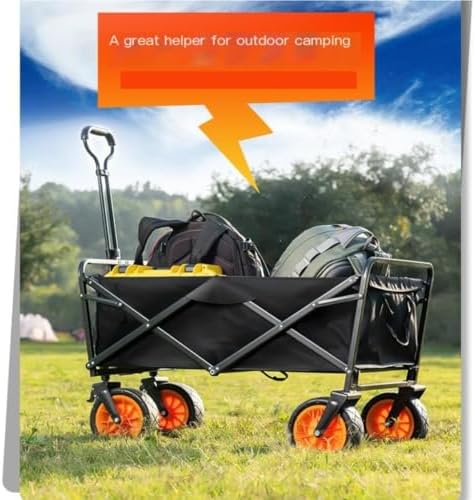 Portable Camping Cart,Outdoor Beach Trolley Cart Portable Hand Trolley for Moving Camping Tools Stackable and Easy to Transport