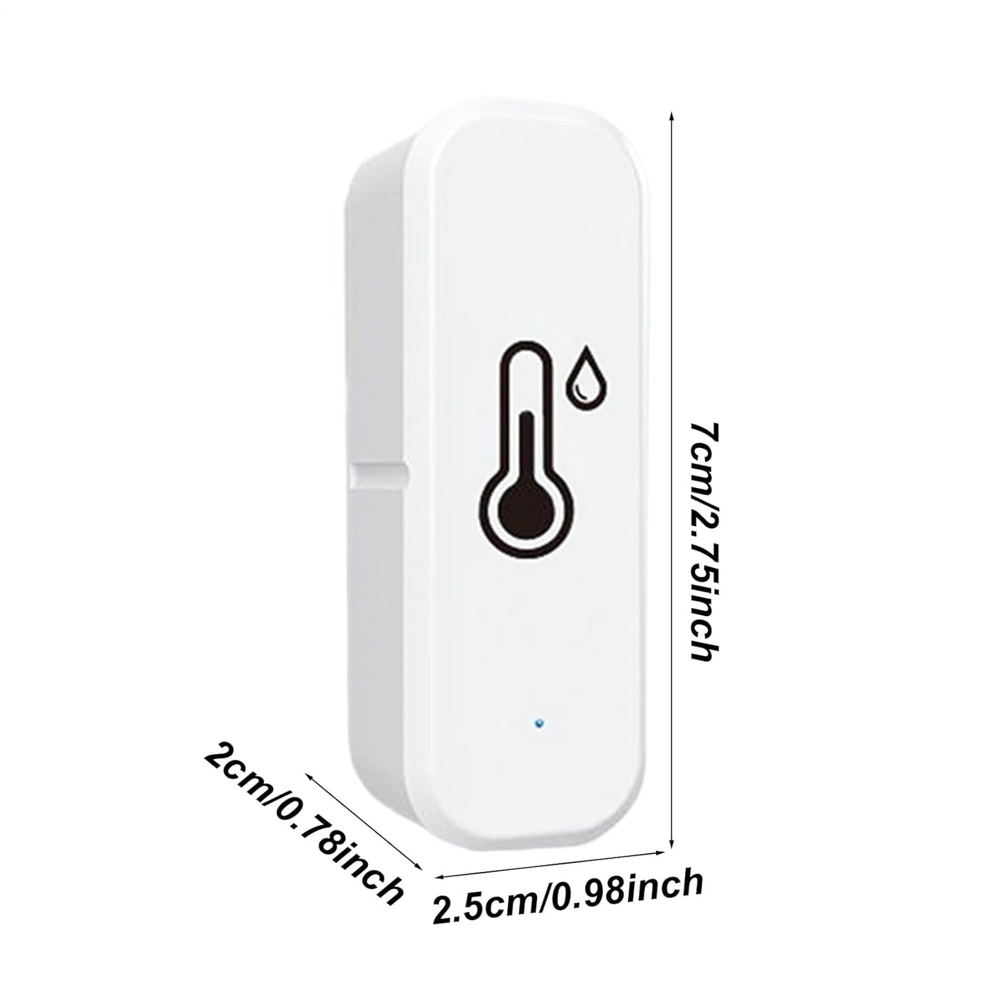 WiFi Temperature Sensor – Wireless Hygrometer Monitor for Smart Home | High Precision Device with Remote Access, Data Export, and App Alerts for Indoor Climate, Room Monitoring, and Environmental Trac