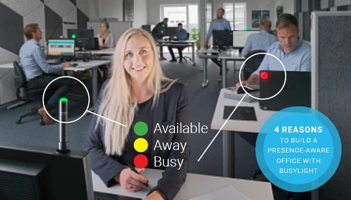 Kuando® Busylight UC Alpha (15306) - Presence Light and Ringer - Do not Disturb Light - Free Busylight Software for Most UC Platforms and Softphones