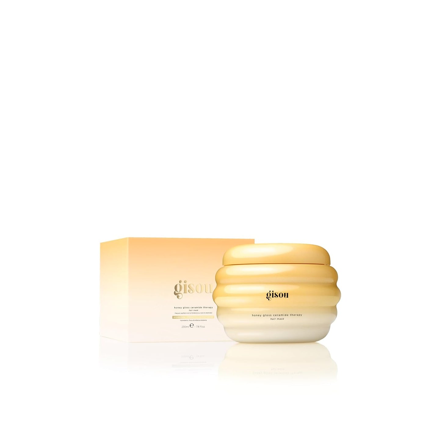 Gisou Honey Gloss Ceramide Therapy Hair Mask – Deep Repair & Hydration with Mirsalehi Honey, Ceramides & Hyaluronic Acid, 7.8 fl oz