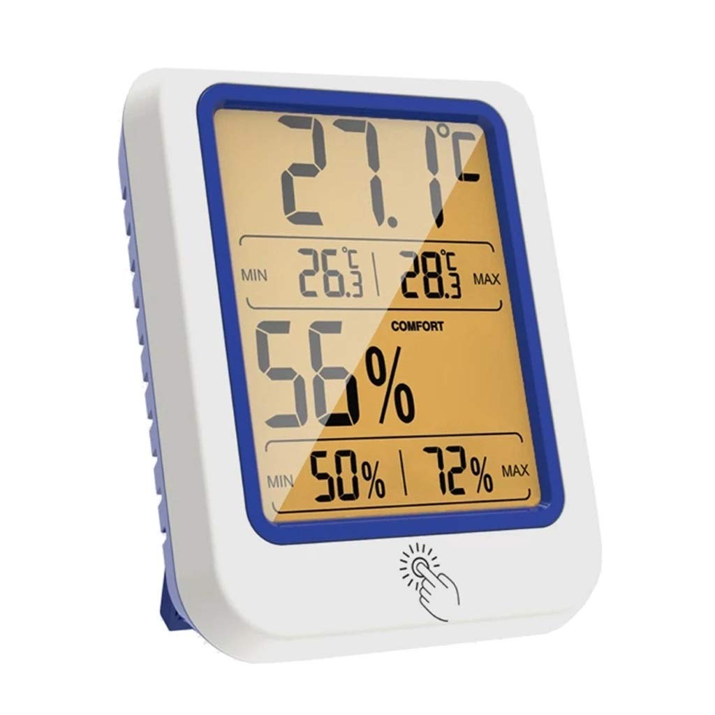 Temperature Humidity Meter Dry Wet Thermometer Backlight Hygrometer Sensor with Large LCD Display