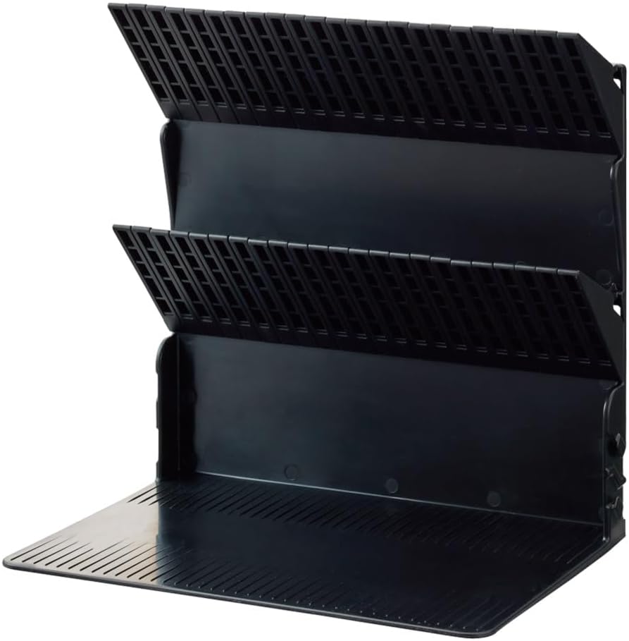 Lihit Lab A3577-24 Single Book Stand Bookend A4 Black