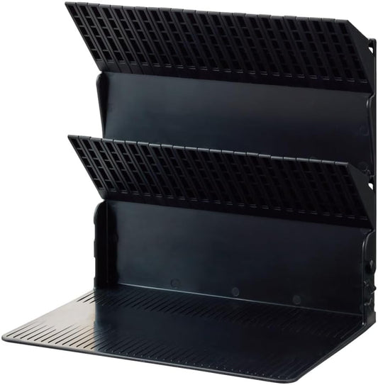 Lihit Lab A3577-24 Single Book Stand Bookend A4 Black
