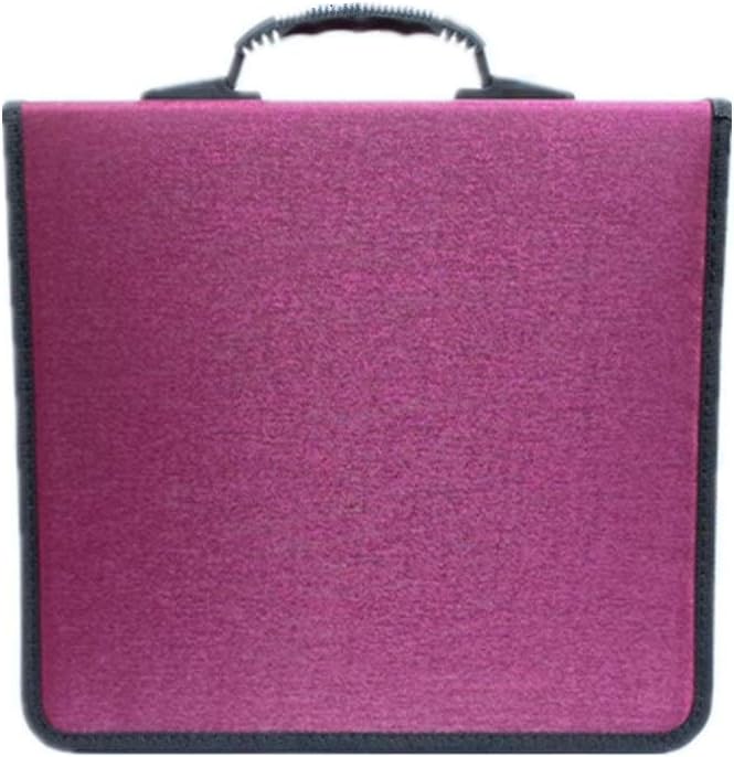 CD/DVD Case Holder Organizer Wallet Sleeves Booklet Binder,Storage 400 Capacity Disc(Rose)