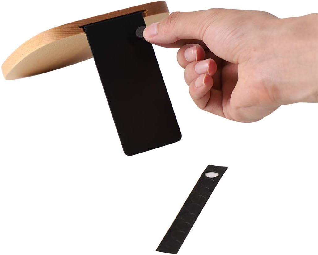 Muso Wood Book Ends for Shelves, Non-Skid Bookends for Heavy Books, Wooden Book Stopper for Home Office and Library (Beech 1 Pair)