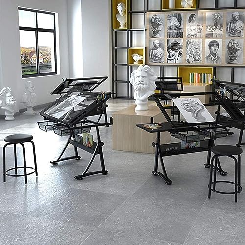 Drawing Tilting Tablet,Height Adjust Drafting Table,Drawing Desk with Adjustable Height for Art Design Drawing Writing Painting Crafting Drafting Work