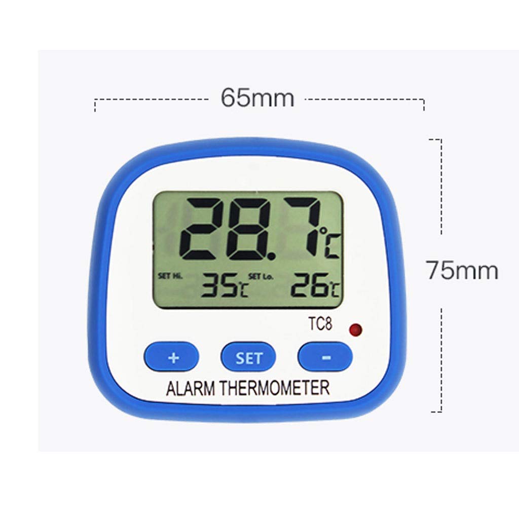Fridge Freezer Thermometer High Low Temperature Alarms with LED Indicator Digital Refrigeration with Magnetic