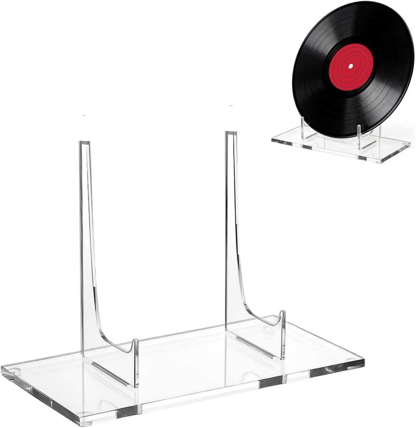 Acrylic Book Stand Clear Easel Stand for Display Acrylic Plate Display Holder for Picture Book Frame Vinyl Decorative Plate Platter Photo