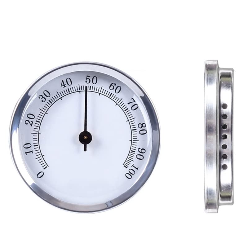 Hygrometer Round Analog for Cigar Humidor, Accurate Reliable for CASE Small Hygrom