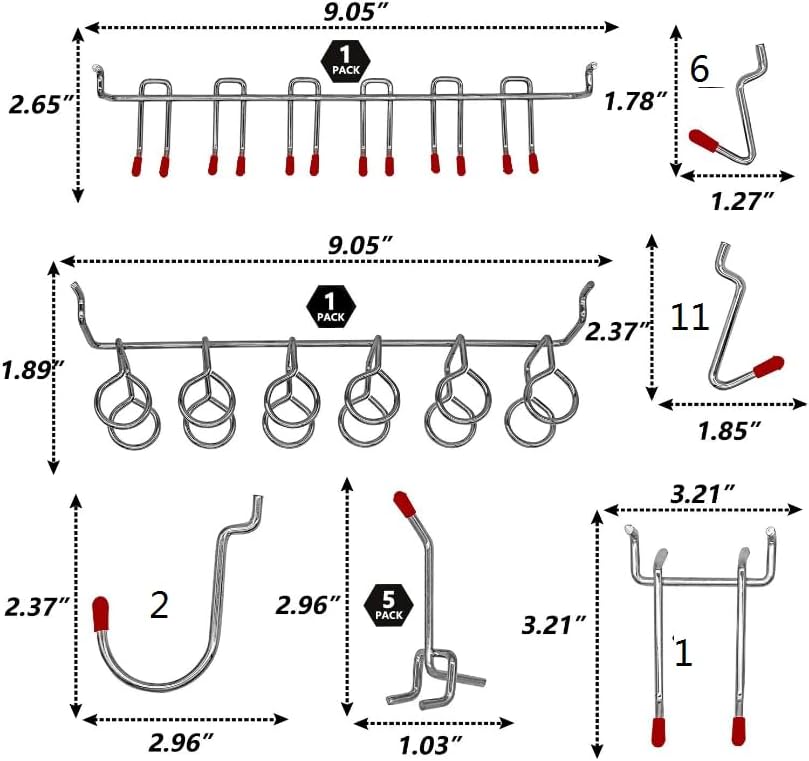 Wen Workbench Pegboard Accessory Kit, 114-Piece (WB114A)