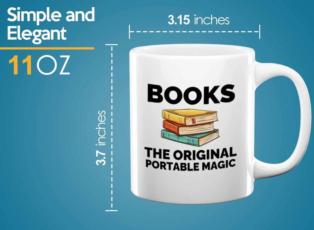 Book Lover Coffee Mug 11oz White - The original - Gift For Poets Bookish People Bibliophile Librarian Book Club Reader