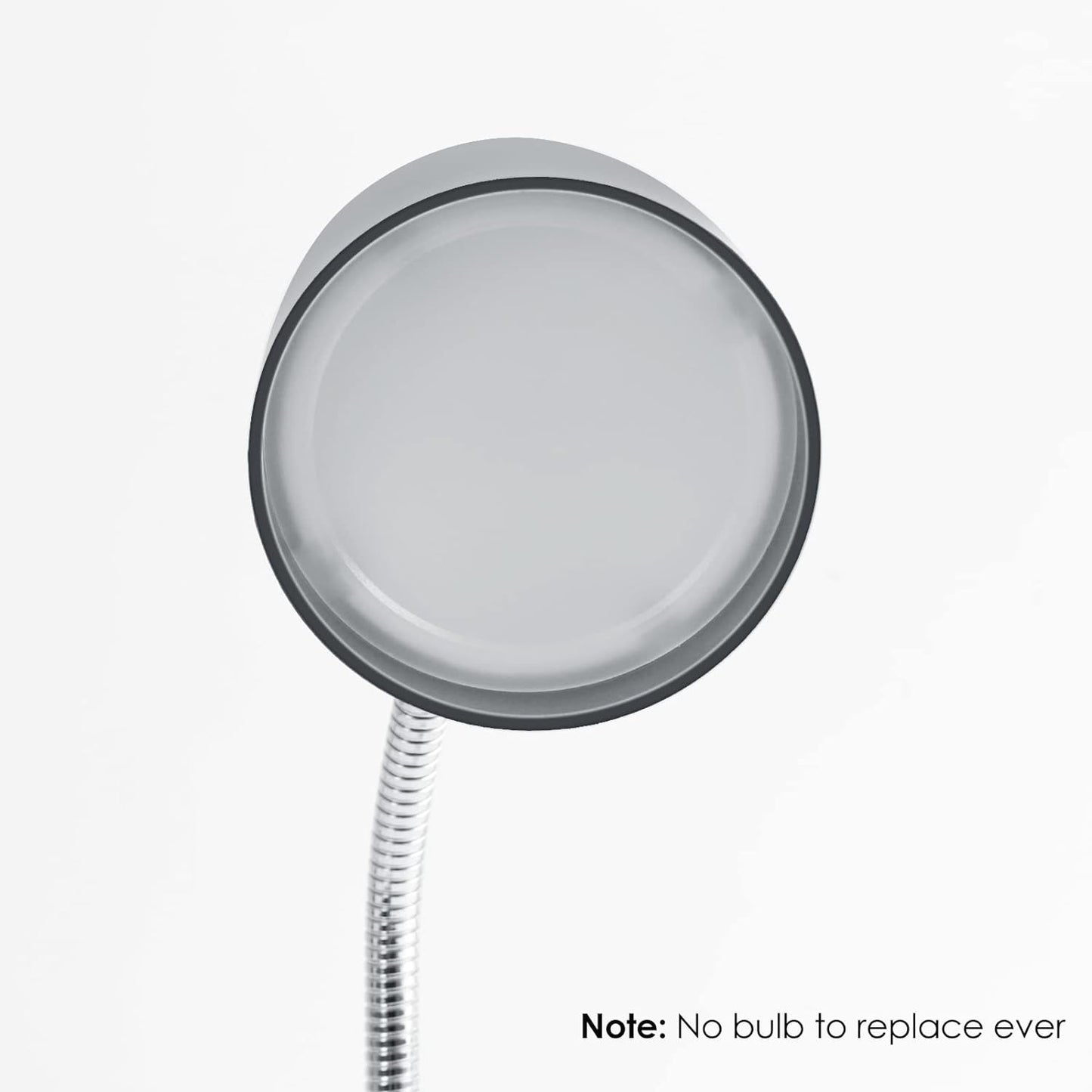 ENERGETIC SMARTER LIGHTING LED Desk Lamp, Flexible Gooseneck with Table lamp, 3.5W 240LM 4000K Cool White Study Lamps for Bedroom and Office, Eye Protection, ETL Listed Silver