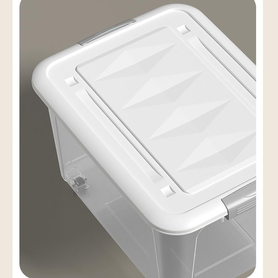 Transparent storage box large capacity for clothes books