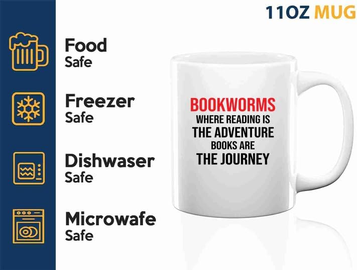 Book Lover Coffee Mug 11oz White -bookworms - Book Lovers Gifts Book Reader Gifts Book Club Gifts Book Reading Cup Reading Gifts