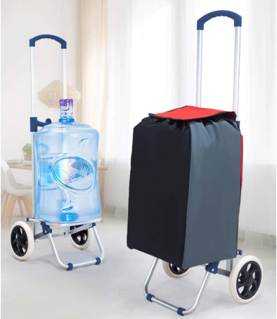 Foldiportable Trolley Outdoor Aluminum Alloy Grocery Cart for Shopping, Picnic, Travelligrocery Cart