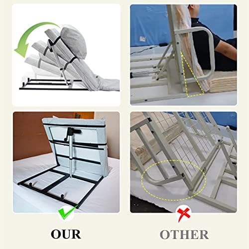 Electric Adjustable Bed Backrest，Electric Lifting Bed Backrest Electric Lifting Bed Backrest W/Remote Control & Foldable, Removable Armrests Portable Pillow Lifter Nursing Lifting Mattress B