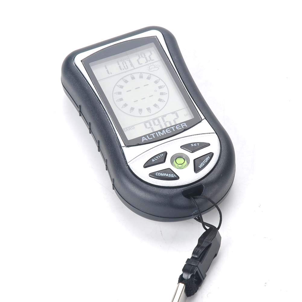 Multifunction 8 in 1 Digital LCD Altimeter Barometer Thermometer Weather Station