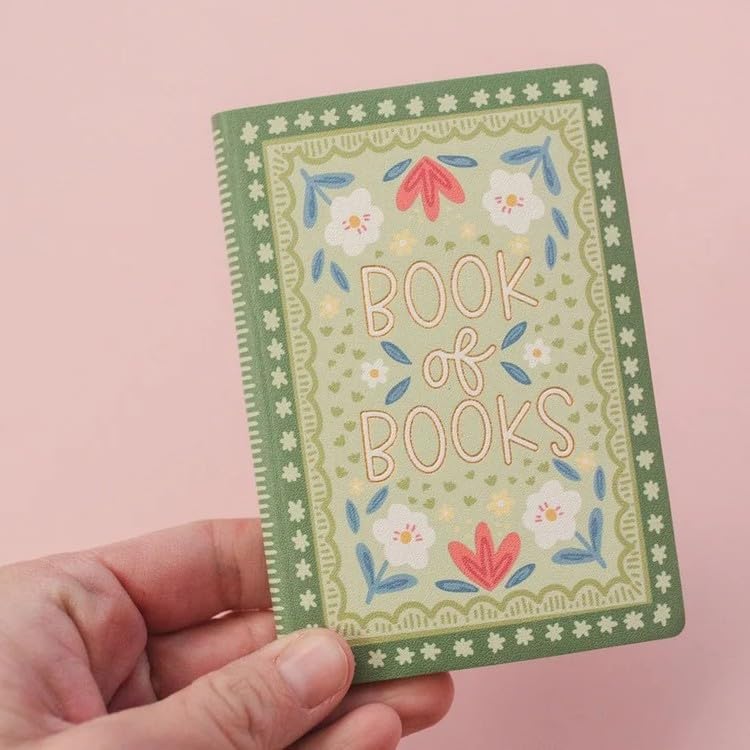 Mini Book of Books Notebook Journal, 3 x 4.5 Inches Travel Leather Journal, Small Journaling Notebook for Tracking and Reading Log, Pocket Notepad, Book Lovers Gifts