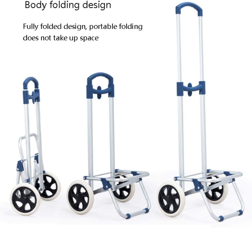 Foldiportable Trolley Outdoor Aluminum Alloy Grocery Cart for Shopping, Picnic, Travelligrocery Cart