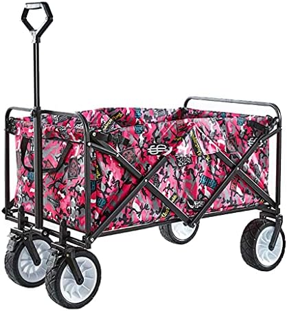 Trolleys, Outdoor Foldiutility Wagon Portable Foldicampicart, Garden Utility Transporter, Dual Brake System, Outdoor Fishitrolley, Load-Bea100Kg/220Lbs/Style 2