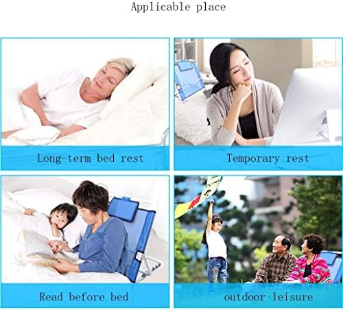 Bed Back Wedge Support,Back Rest Lumbar Support Bed Backrest,Bed Back Rest Bed Support Adjustable Sit-up Back Backrest Cushion Folding Breathable Backrest Bracket Recliner Chair for Bed Port