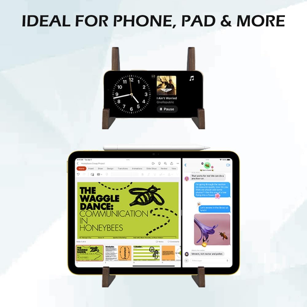 Wooden Display Stand, Plate Holders for Displaying, Photo and Picture Frame Stand, Decorative Table Top Easels, for 7-13" Plate