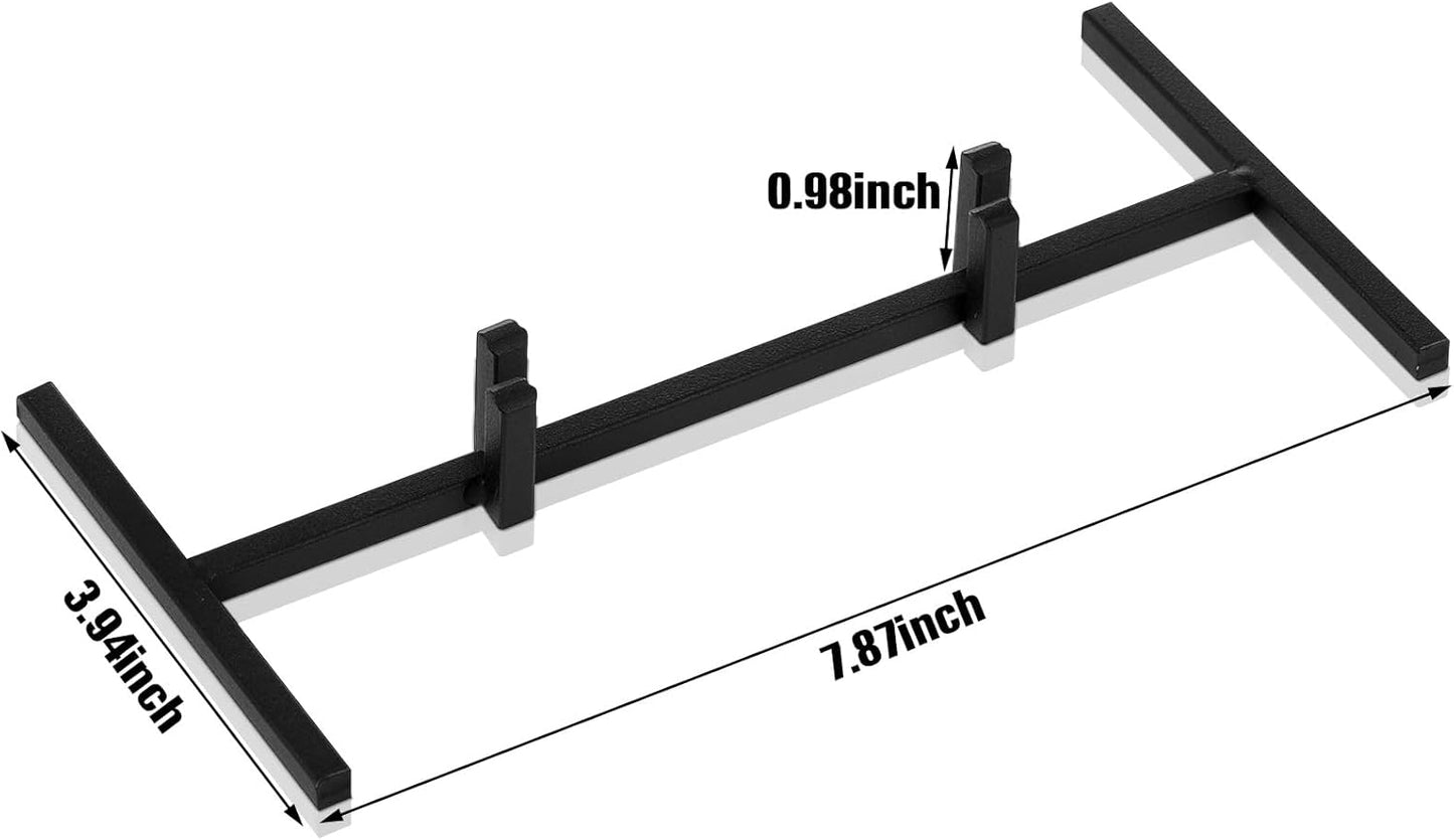 4 Pcs Black Metal Easel Stands Sleek Display Holder for Stained Glass Ceramic Tiles Art Collectibles, Elegant Picture Frame Stand for Home Decor, Office, Gallery Trade Show Exhibits