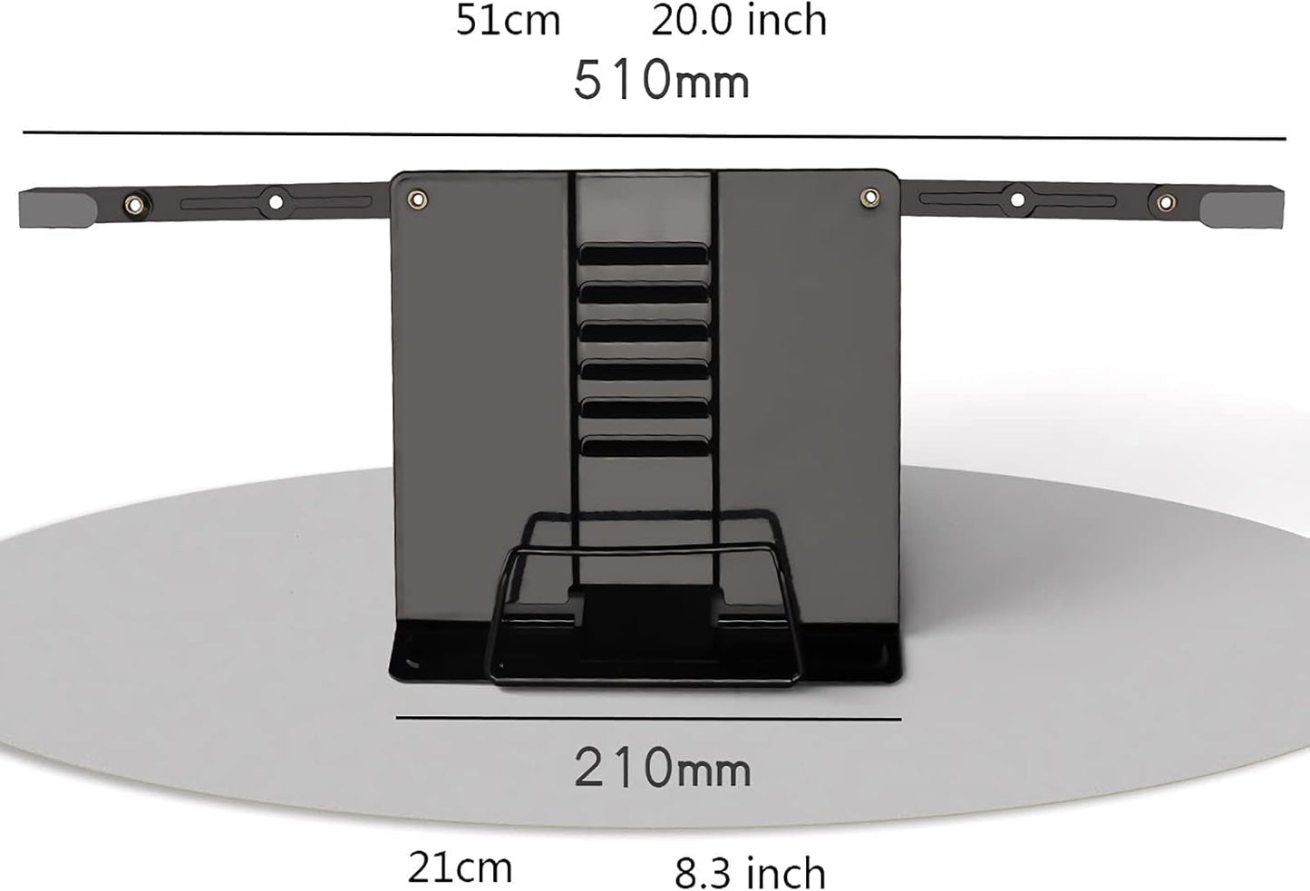 Book Stand Metal Book Stand with Fixing Clips Folding Reading Book Holder with 6 Adjustable Angles for Cookbook Tablet Textbook 8.3 x 7.7 inch (Color : Beige) (Beige)