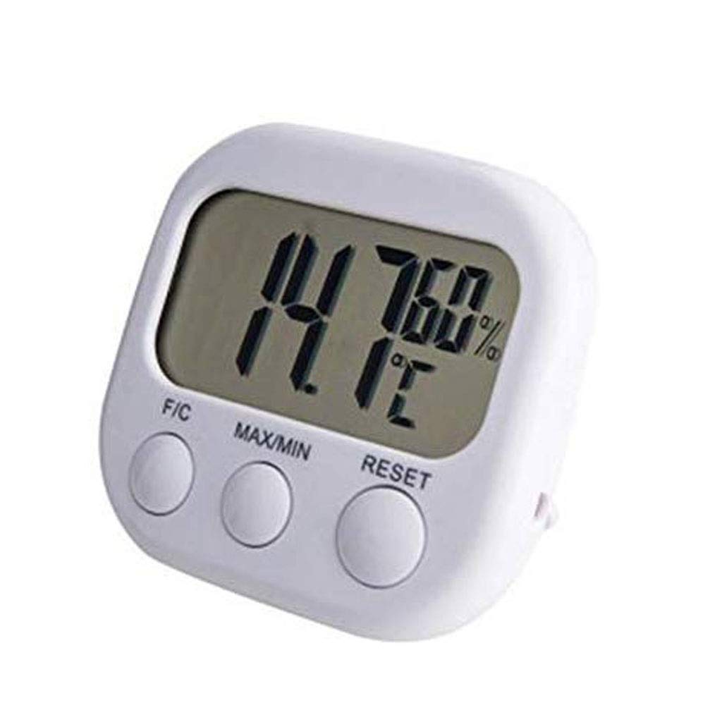 Room Thermometer - High Precision Hygrometer (8.5 * 7.5cm) White