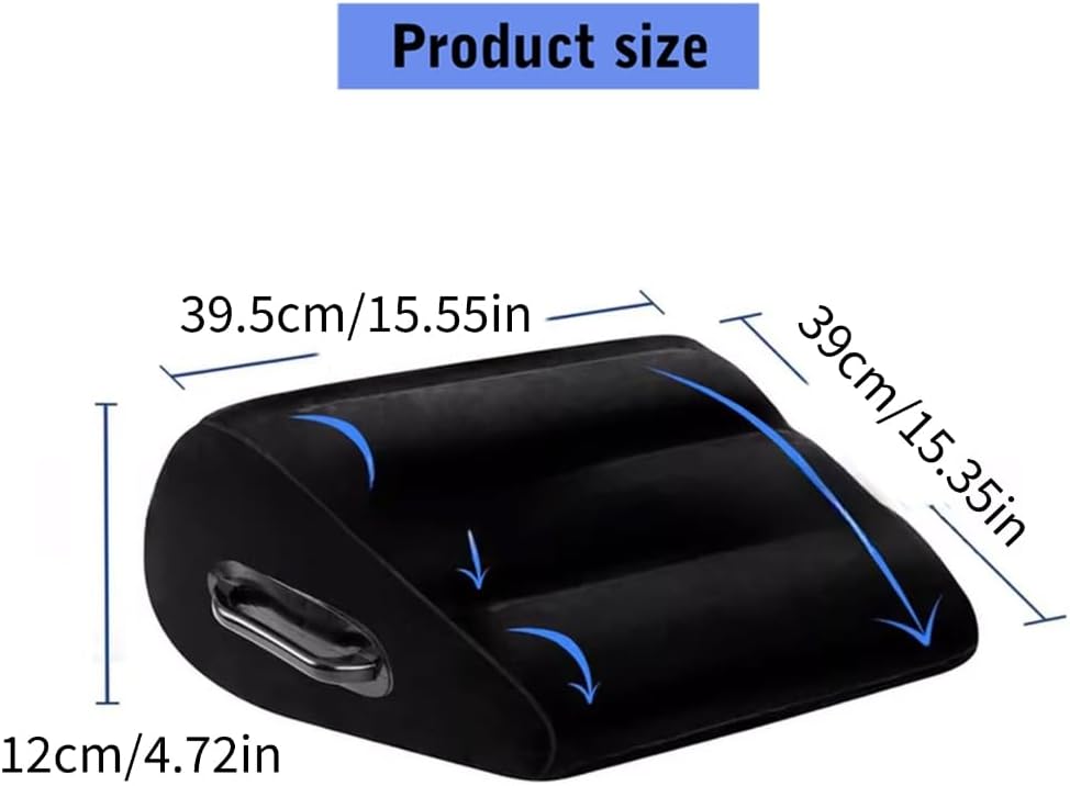 Multi-Position Inflatable Bed Wedges - Adjustable Orthopedics Cushion for Back, Knee & Leg Supports, Flockeds PVC