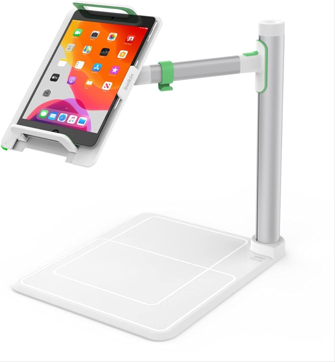Belkin Tablet Stage Stand For Presenters, Lecturers & Teachers-Adjustable & Portable Tablet Holder Designed For Schools & Classrooms - For iPad, iPad Pro, iPad Mini, Galaxy Tablets, Surface Pro & More