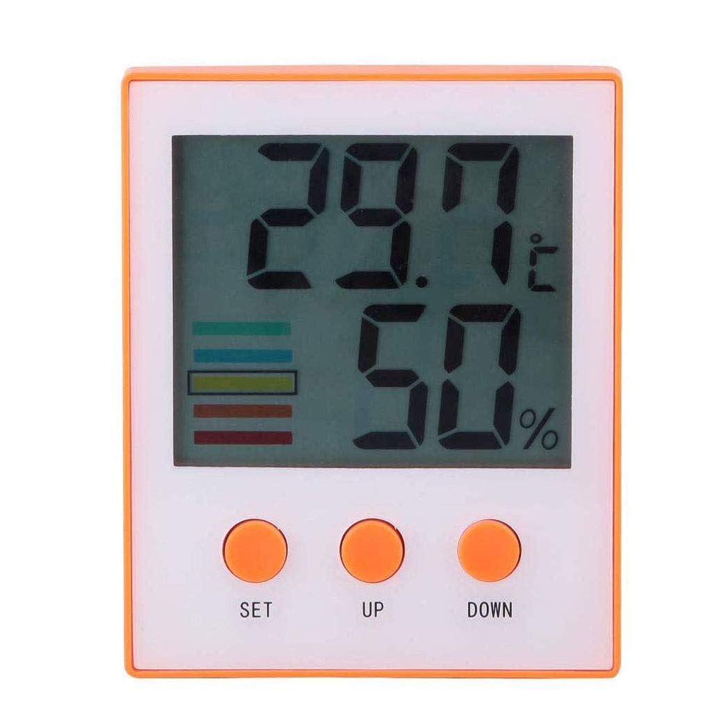 Room Thermometer - Household Indoor Temperature and Humidity Meter Flower Wet and Dry