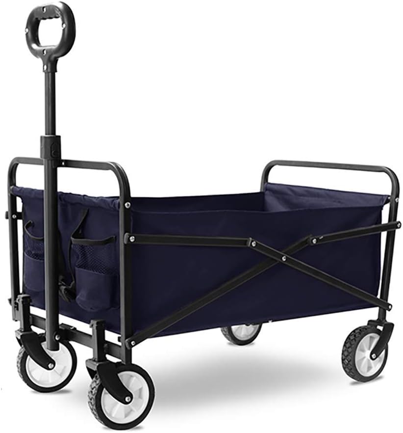 Portable Camping Cart,Folding Portable Garden Trolley Cart Heavy Duty Wagon Multi-Function Shopping Cart for Outdoor Camping Beach Supermarket Pull Truck